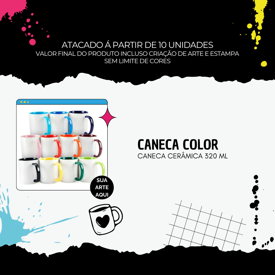 Caneca Color Personalizada