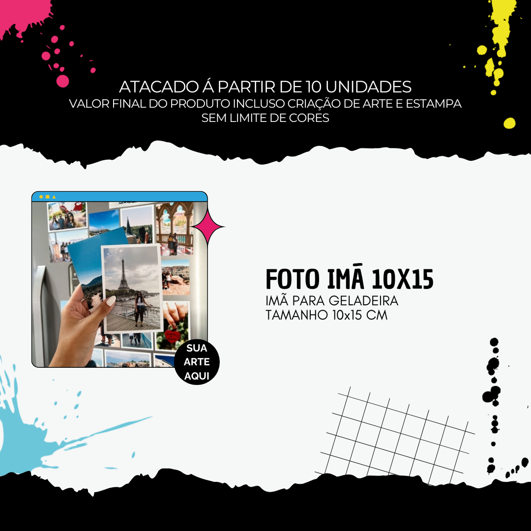 Imã de Foto Personalizado
