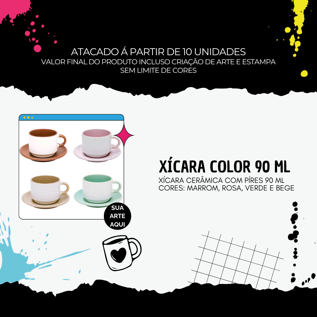 Xícara Color Personalizada